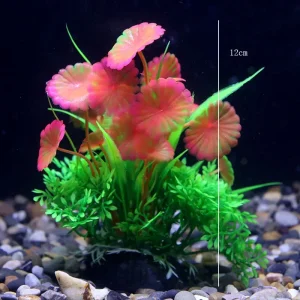 Artificial Water Plant Flower Set Sight of World Garden Lotus Setting Fish Tank Decor Grass Aquatic Plastic