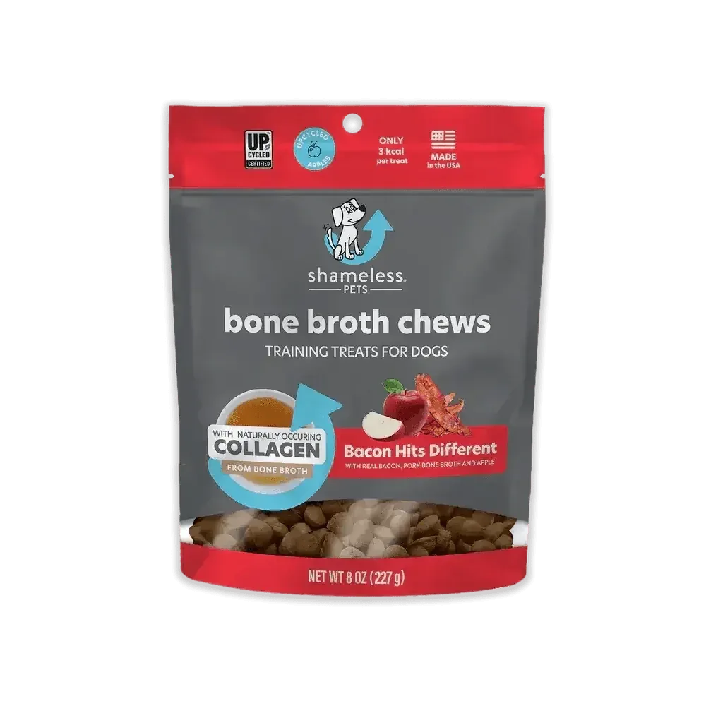 Bacon Bone Broth Dog Treats: Shameless Pets Chews That Dogs Love!