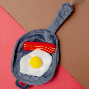 Bacon & Eggs Cat Toy Set