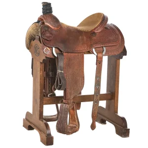Baiano Saddlery Used 15.5in 7/8 Breed Buckstitch Team Roper
