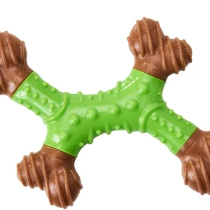 Bambone Dental X-Bone Dog Toy Apple 8in
