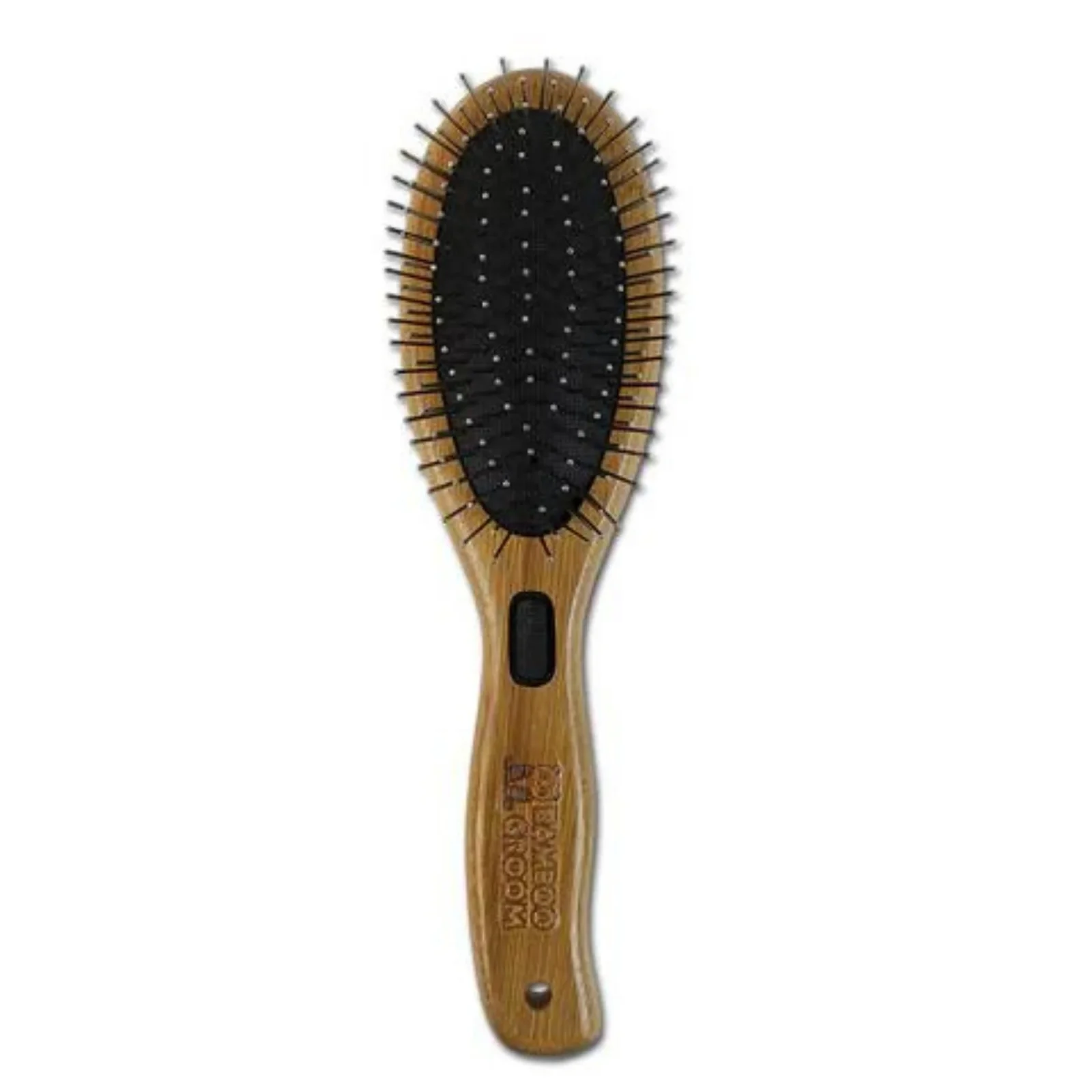 Bamboo Groom Combo Brush with Bristles and Pins Large - Image 2