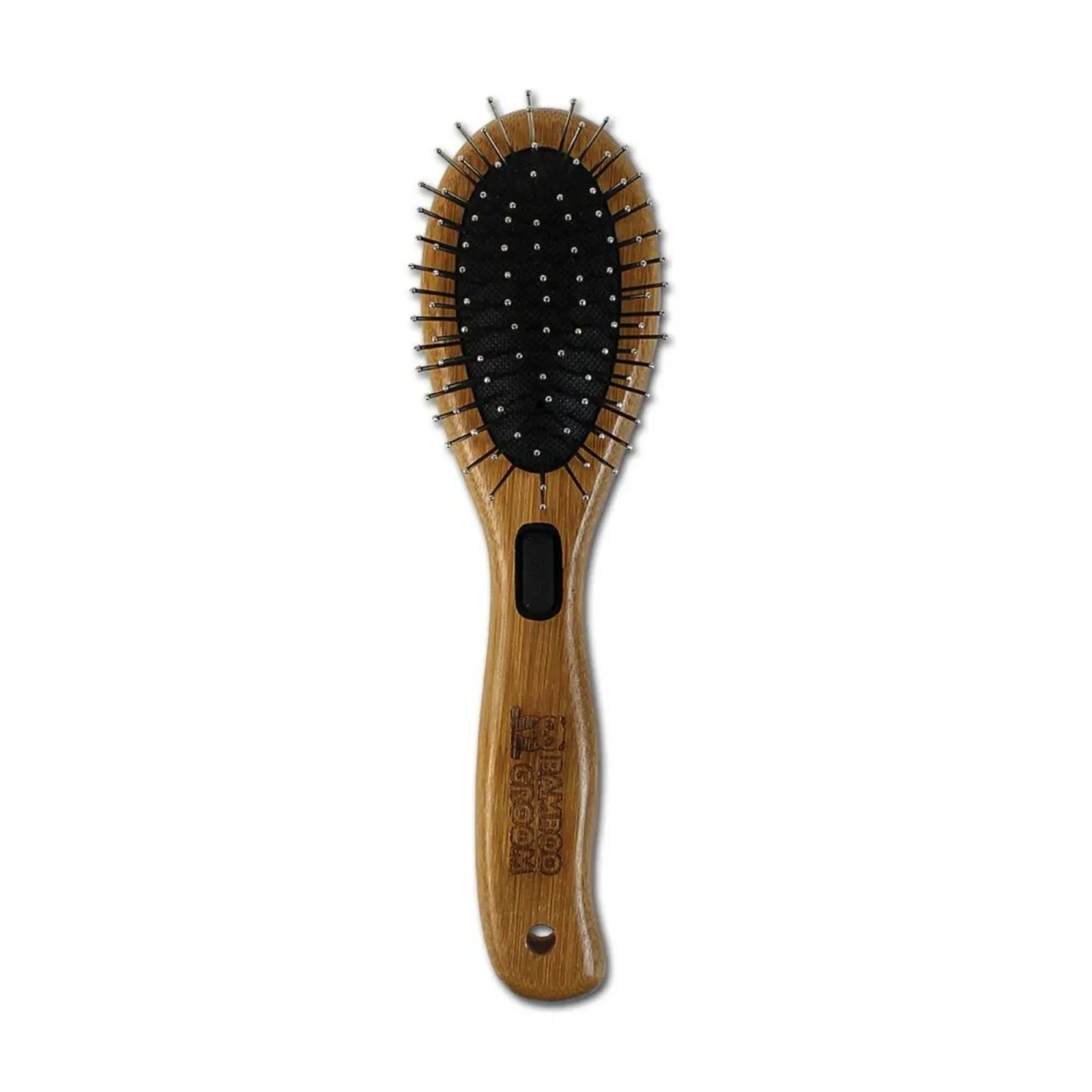 Bamboo Groom Combo Brush with Bristles and Pins Small/Medium - Image 2