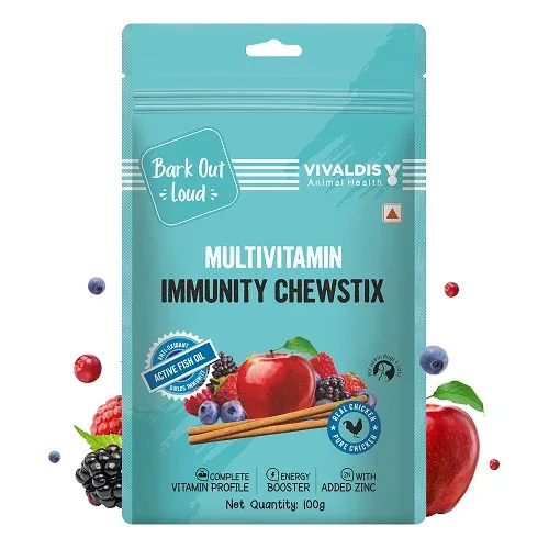 Bark Out Loud Immunity Multi Vitamin Chew Stix for Dogs and Cats