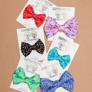 Barkday Sprinkles Pet Bow Tie (Made in the USA)