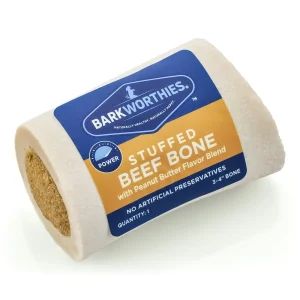 Barkworthies 3-4 Shin Bone Stuffed with Peanut Butter Blend 15ct