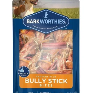 Barkworthies Bully Stick Bites Dog Treat 10oz