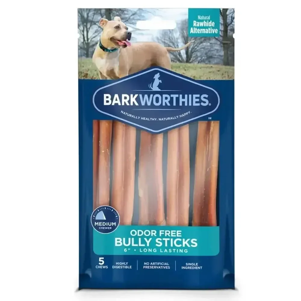 Barkworthies - Odor Free Bully Stick - 4" 4oz