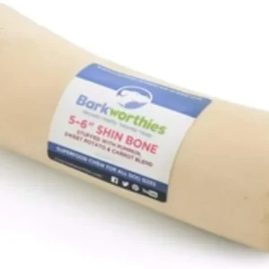 Barkworthies Shin Bone Stuffed Pumpkin Sweet Potato & Carrot Dog Treat 10ct/5-6i