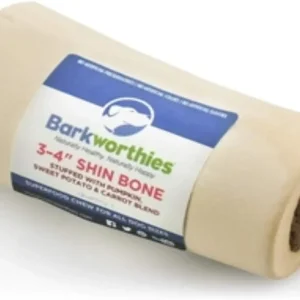 Barkworthies Shin Bone Stuffed Pumpkin Sweet Potato & Carrot Dog Treat 15ct/3-4i