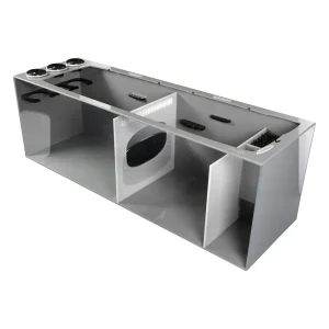 Bashsea SMS-4815 Smart Series Sump, 48 X 15 X 16 in. - White/Gray