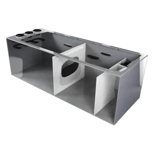 Bashsea SMS-4818 Smart Series Sump, 48 X 18 X 16 in. - White/Gray
