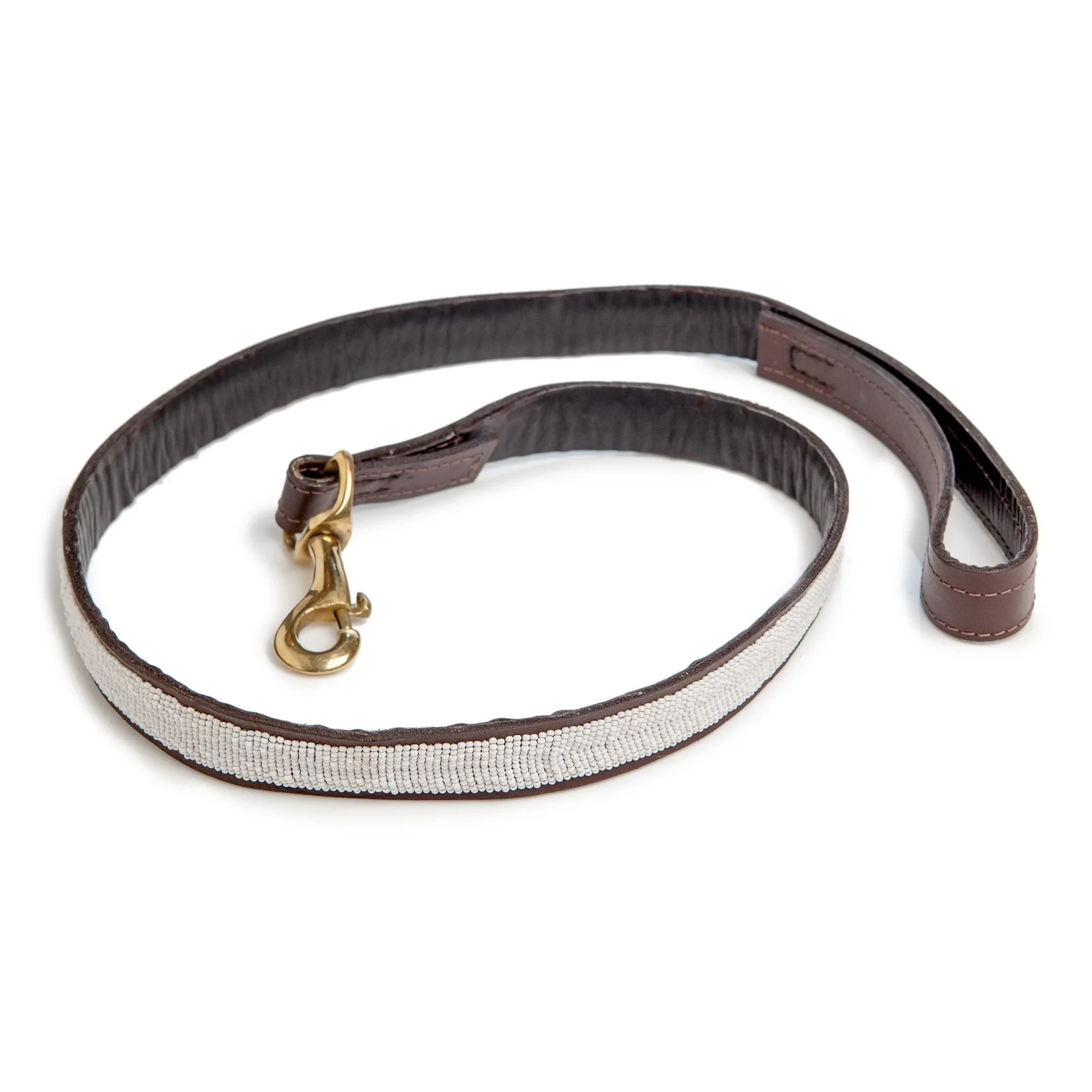 BEADWORKS KENYA | White Beaded Leash