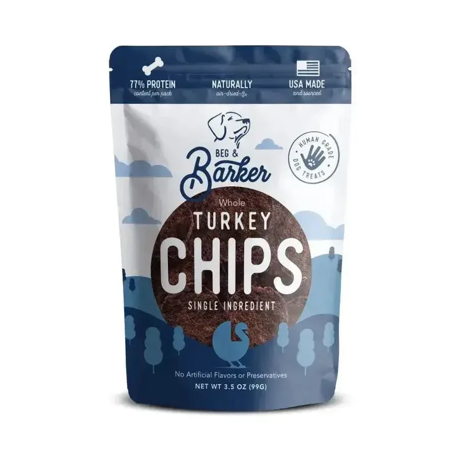 Beg & Barker Whole Turkey Chips Dog Treats