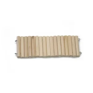 Bendable Hamster Climbing Ladder Wooden Multifunctional Hamster Habitat Toy Cage Decoration Easy To Install