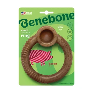 Benebone® Ring Shape Dog Chew Toy Bacon Flavor