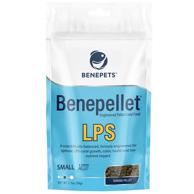Benepets Benepellet LPS Probiotic Coral & Fish Food - Small 2.7 oz Pouch, 1.7mm