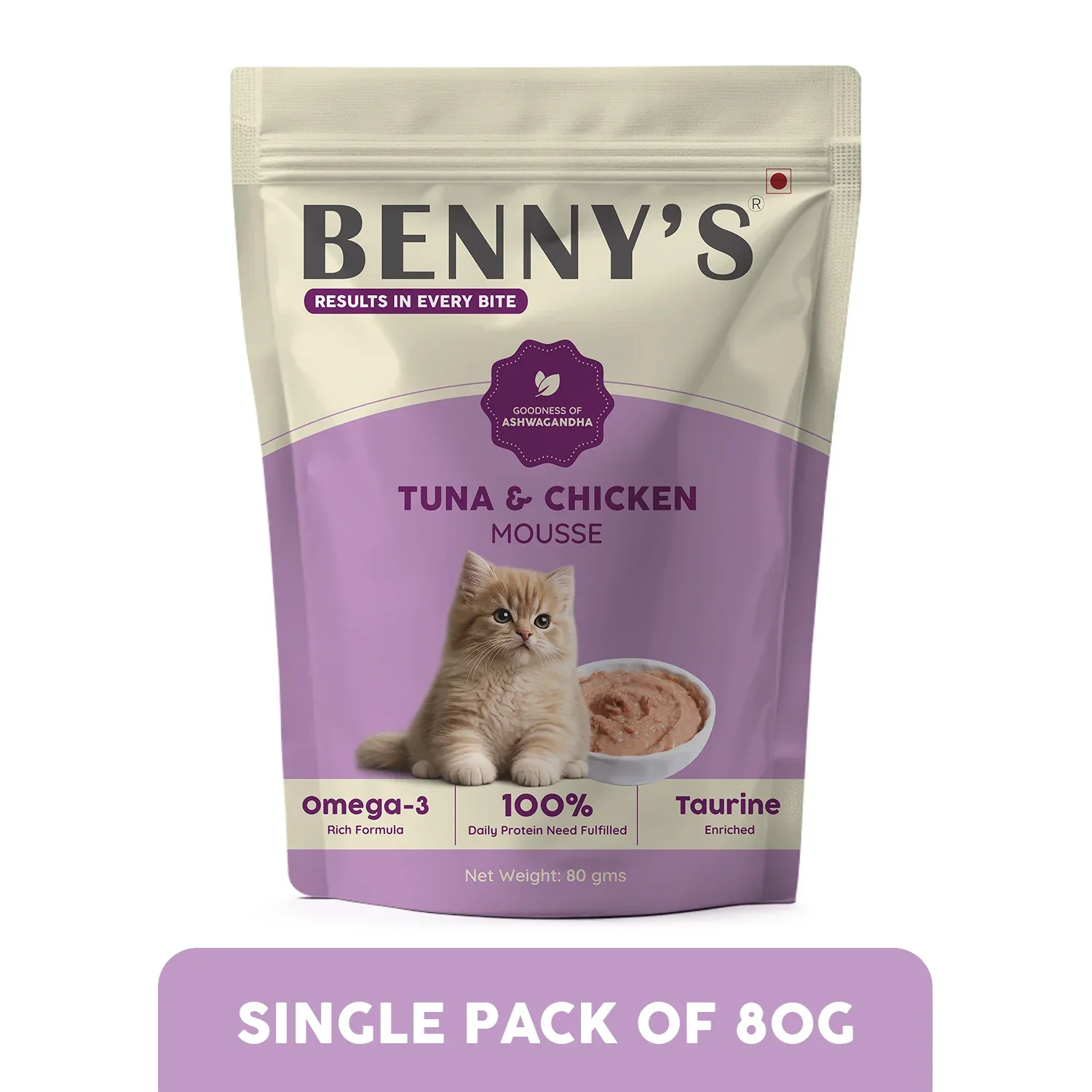 Benny's Bowl Tuna Fish & Chicken Mousse Wet Food for Cats