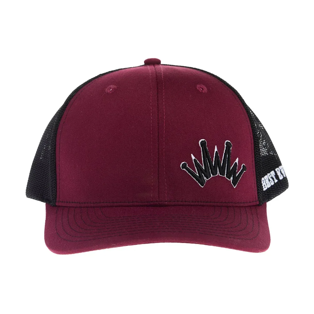 Best Ever Pads Dark RedLogo Cap with Black Crown - Image 2
