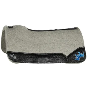 Best Ever Pads Kush 1 1/4in Felt Saddle Pad with Black Gator Wear Leathers