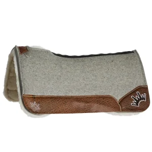 Best Ever Pads Kush 3/4in Fleesar Vintage Peat Elephant 32x32 Saddle Pad