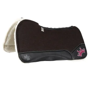 Best Ever Pads OG Fleesar Wither Relief Saddle Pad with Hot Pink Crown
