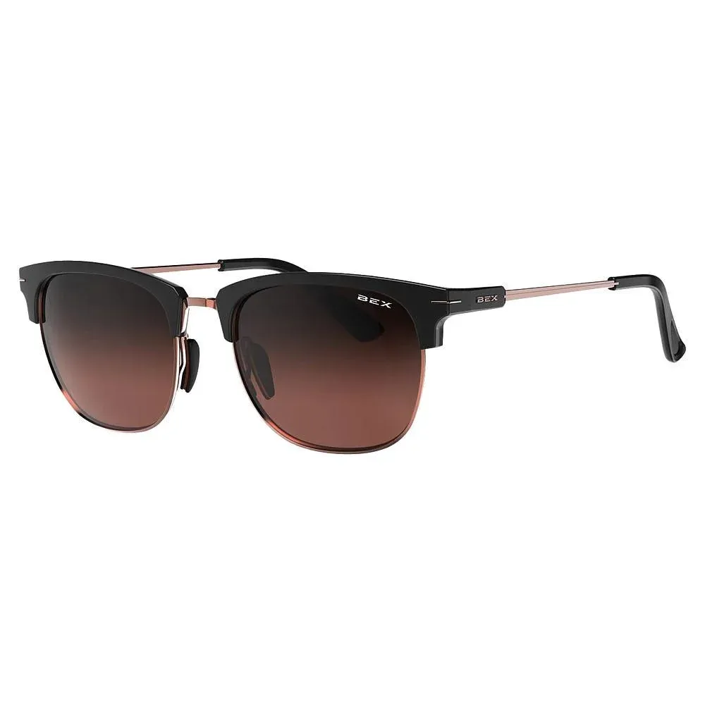 Bex Rose Gold & Brown Knox XL Sunglasses