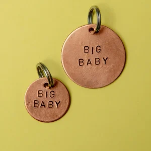 Big Baby Round ID Tag (Custom/Drop-Ship) (Made in the USA)