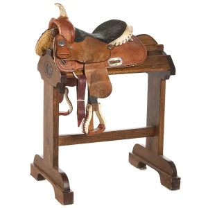 Billy Cook Used 12in Basket Stamp Youth Barrel Saddle