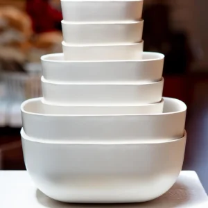 Biobu Gusto Dog Bowl in White (FINAL SALE)