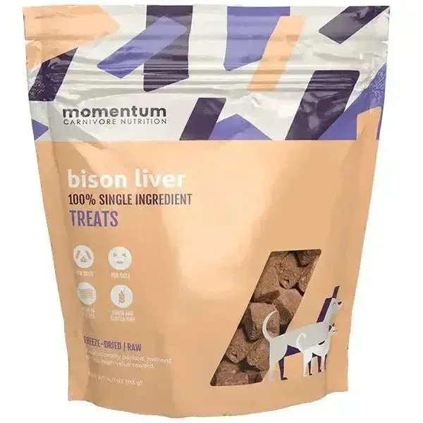 Bison Liver Dog Treats - Nutrient-Dense Vitality Support | Momentum