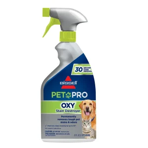 BISSELL Pet Pro Oxy Stain & Odor Eliminator Spray For Carpet & Upholstery