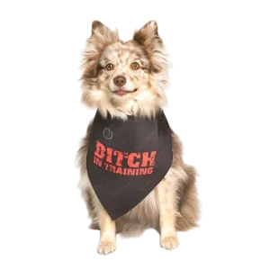 Bitch in Training Dog Bandana by Dog Fashion Living