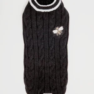 Black Bee Cable Sweater (FINAL SALE)