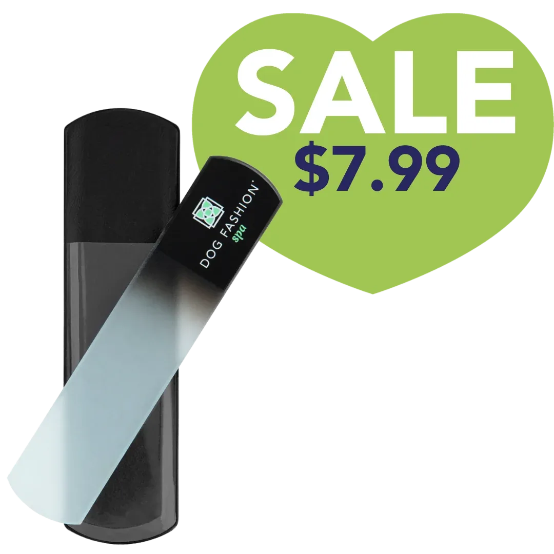 Black Glass Nail File by Dog Fashion Spa