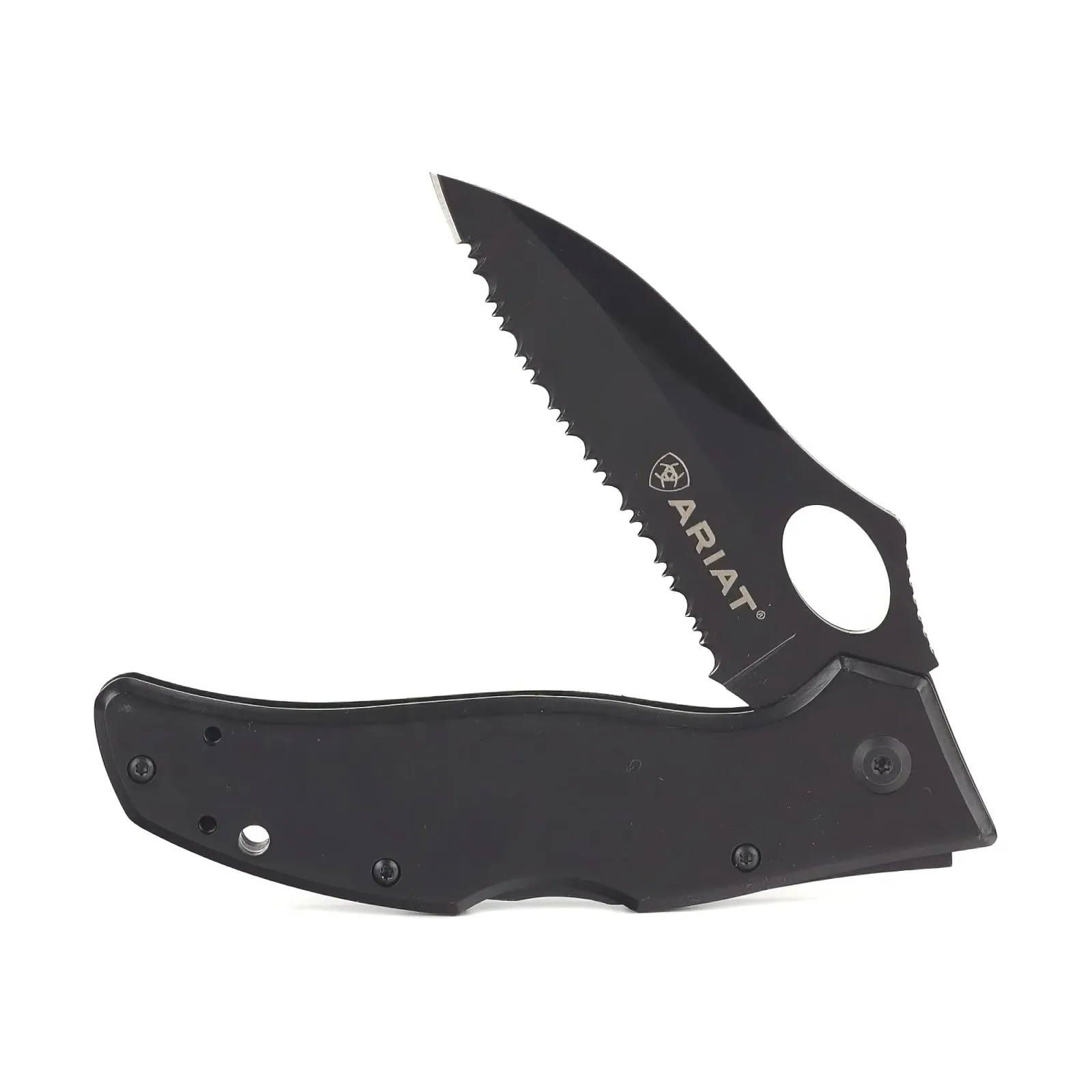 Black Large Serrated Blade