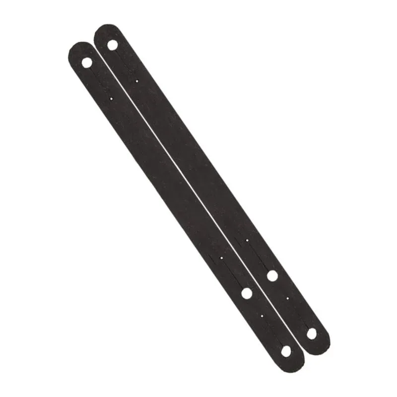 Black Rubber Spur Keeper Heel Straps - Image 2