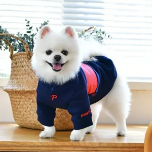 Blaze Long Sleeve Dog Pullover in Navy (FINAL SALE)