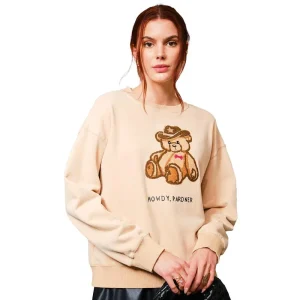 Blue B Women's Chenille Teddy Western Sweatshirt