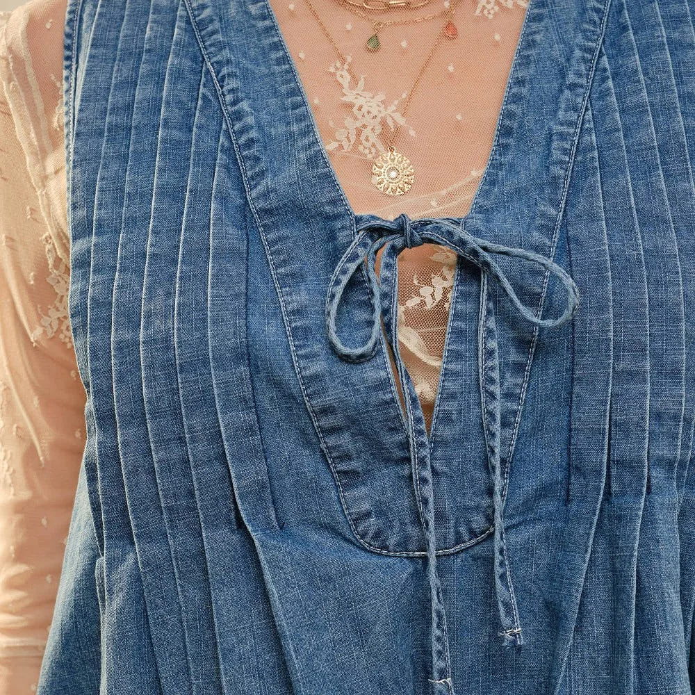 Blue B Women's Medium Wash Sleeveless Romper - Image 2