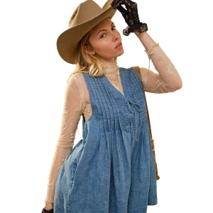 Blue B Women's Medium Wash Sleeveless Romper