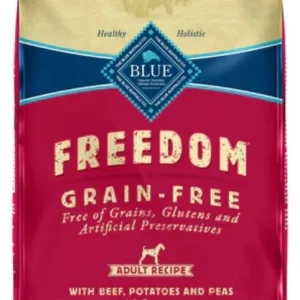Blue Buffalo Freedom Grain-Free Adult Beef Recipe Dry Dog Food 24 lb Bag