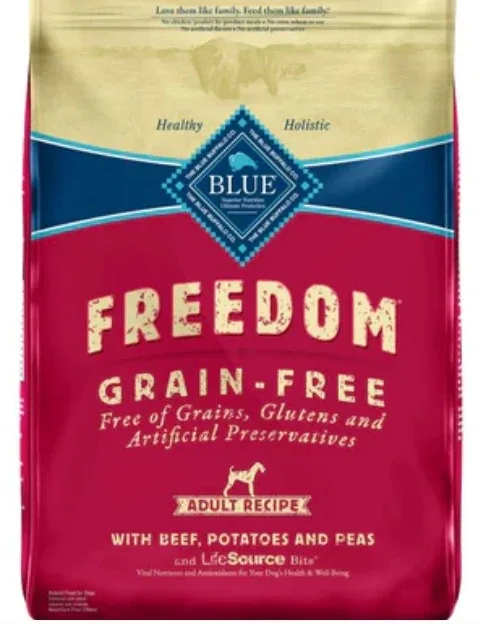 Blue Buffalo Freedom Grain-Free Adult Beef Recipe Dry Dog Food 24 lb Bag