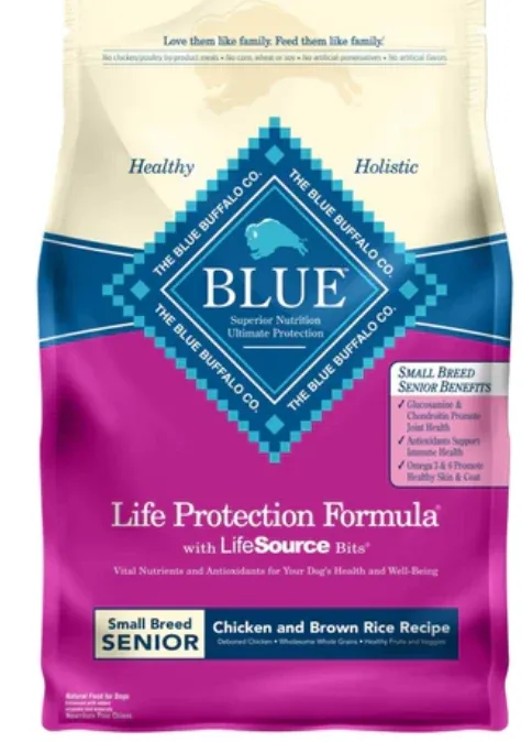 Blue Buffalo Life Protection Natural Chicken & Brown Rice Small Breed Senior Dog