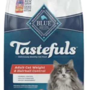 Blue Buffalo Tastefuls Indoor Hairball & Weight Control Chicken Dry Cat Food-7lb
