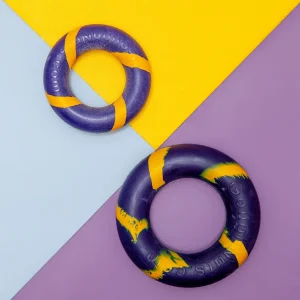 Blue Lite Bite Rubber Ring Dog Toy (Made in the USA)
