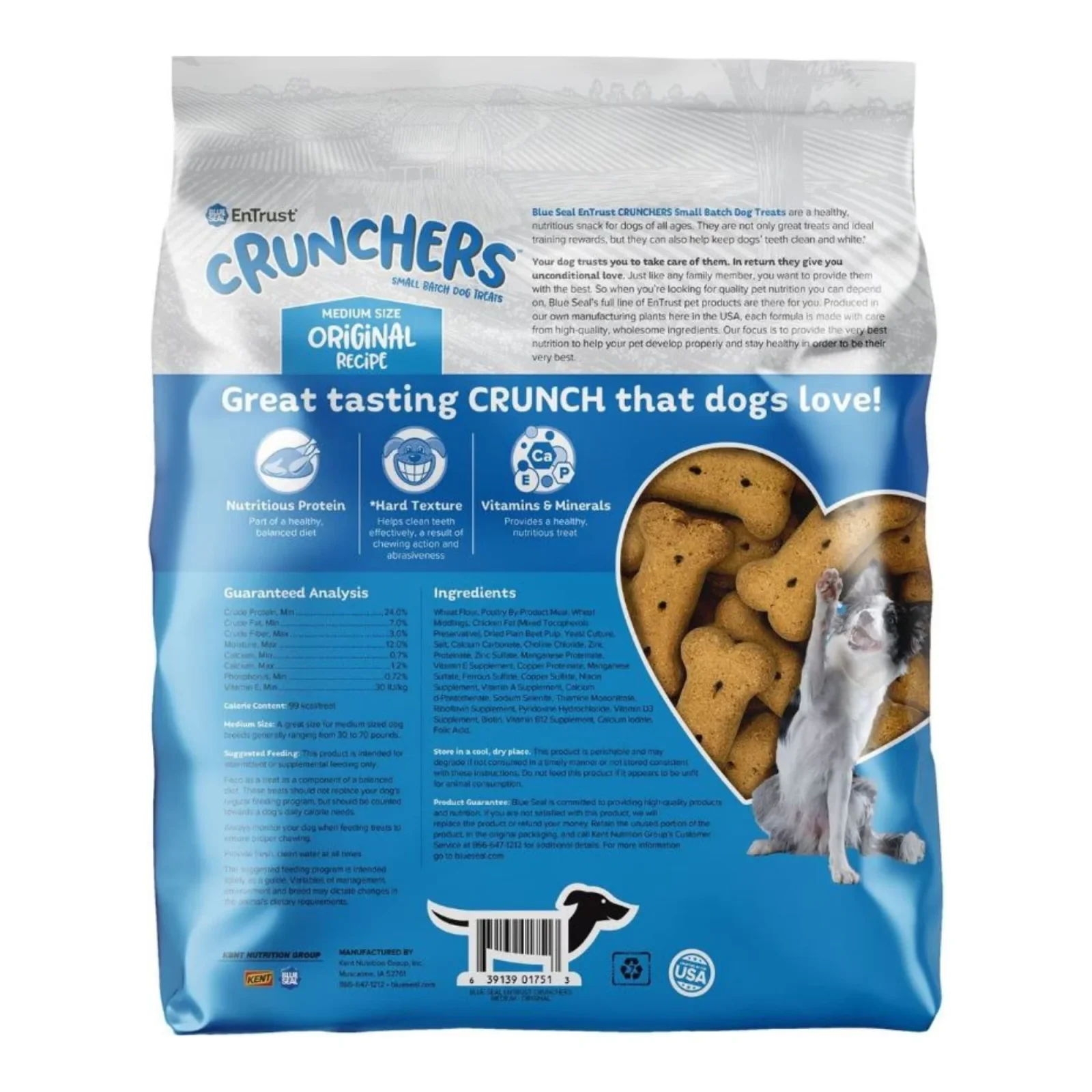 Blue Seal Entrust Crunchers Small Batch Dog Treats Original Medium - 3.5Lbs. - Image 2