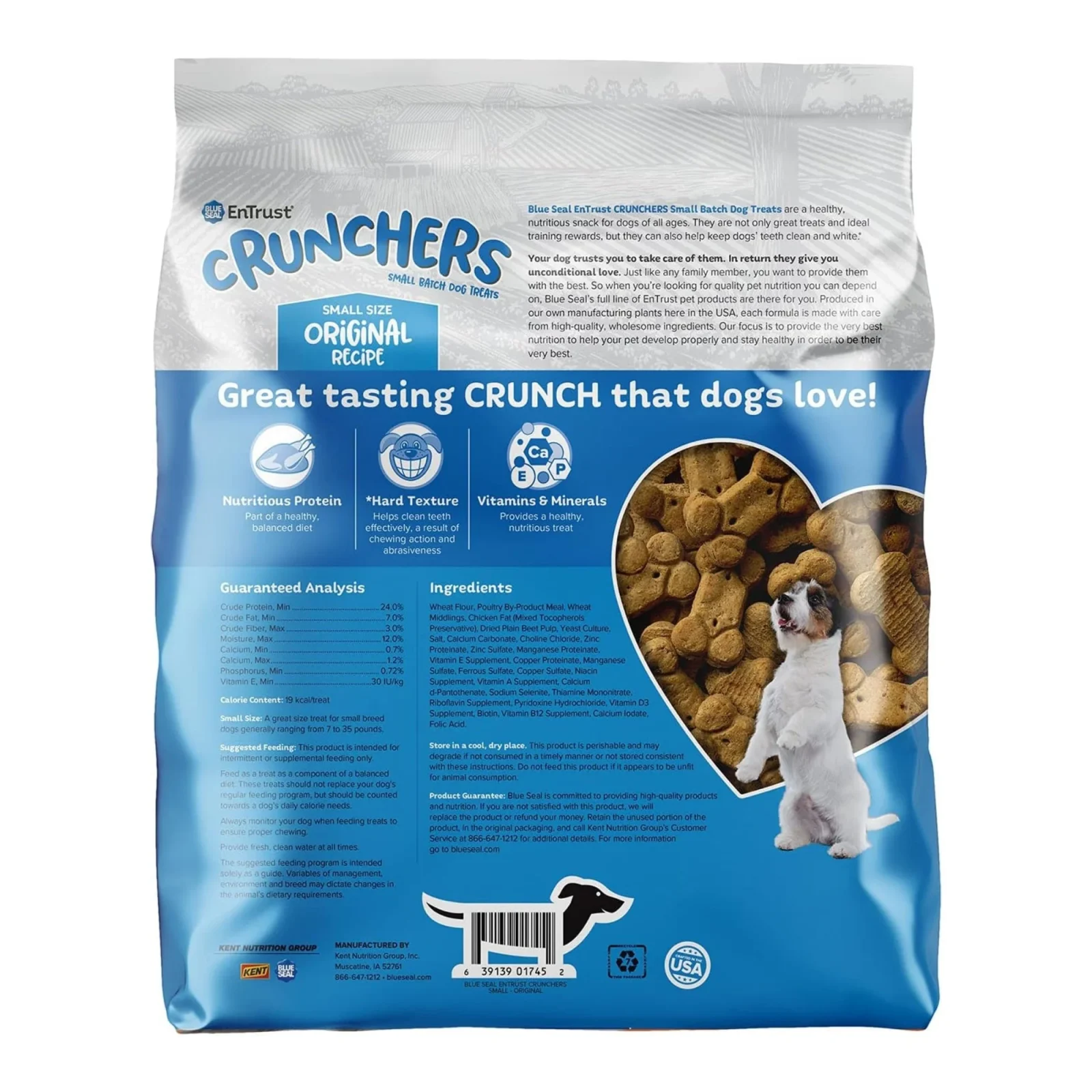 Blue Seal Entrust Crunchers Small Batch Dog Treats Original Small - 3.5Lbs. - Image 2