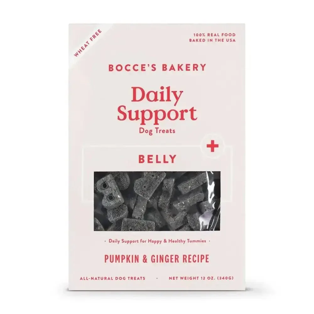 Bocce's Bakery Daily Support Belly 12oz Functional Biscuit Boxes Dog Treats