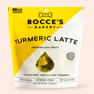 Bocce's Bakery Dog Biscuits Turmeric Latte 5oz. (Pack of 3)
